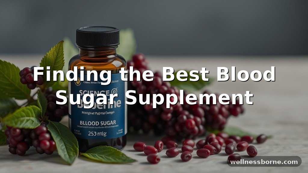 Finding the Best Blood Sugar Supplement