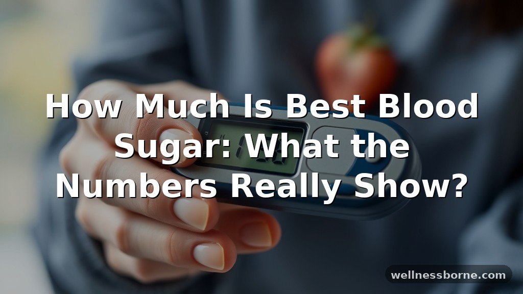 How Much Is Best Blood Sugar: What the Numbers Really Show?