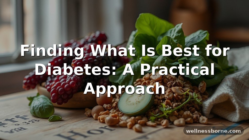 Finding What Is Best for Diabetes: A Practical Approach