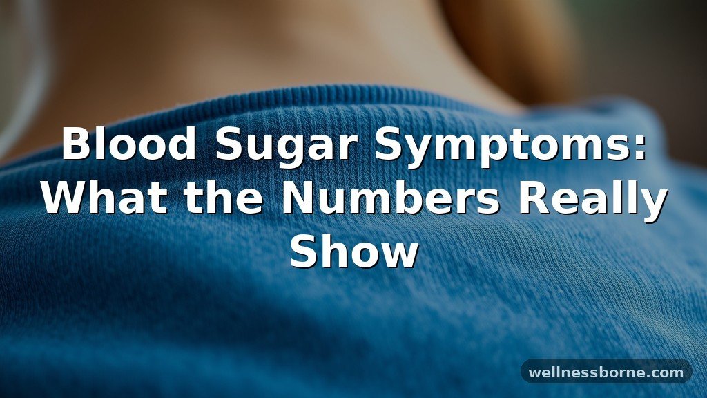 Blood Sugar Symptoms: What the Numbers Really Show