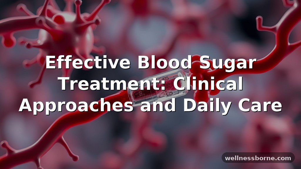 Effective Blood Sugar Treatment: Clinical Approaches and Daily Care