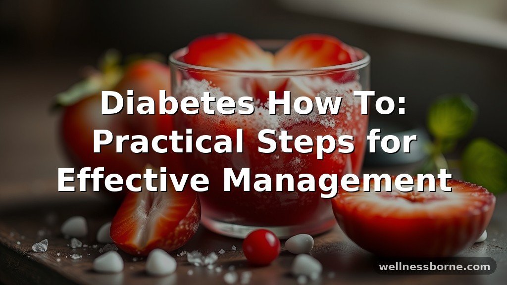 Diabetes How To: Practical Steps for Effective Management