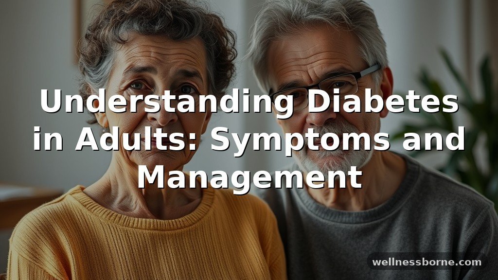 Understanding Diabetes in Adults: Symptoms and Management