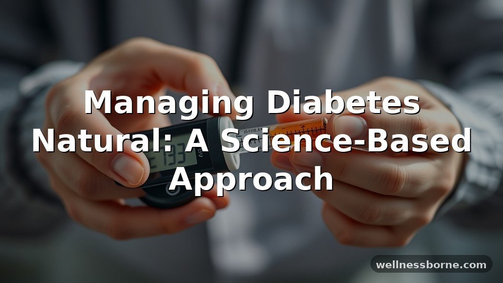 Managing Diabetes Natural: A Science-Based Approach