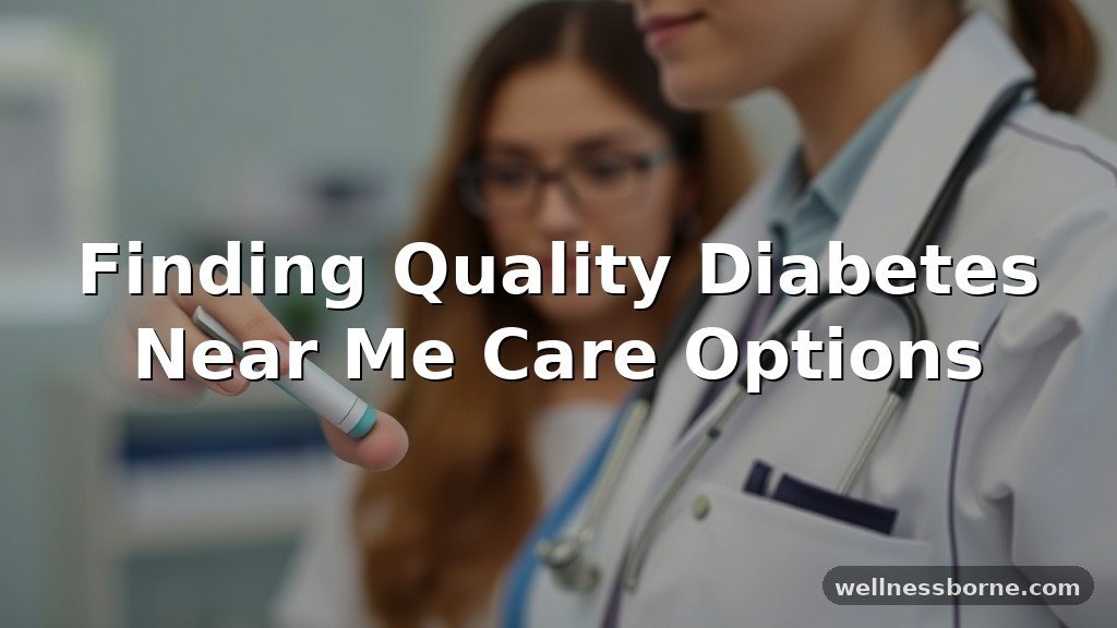Finding Quality Diabetes Near Me Care Options