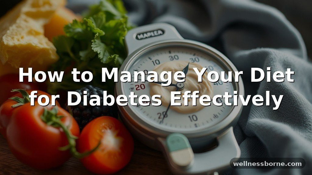 How to Manage Your Diet for Diabetes Effectively