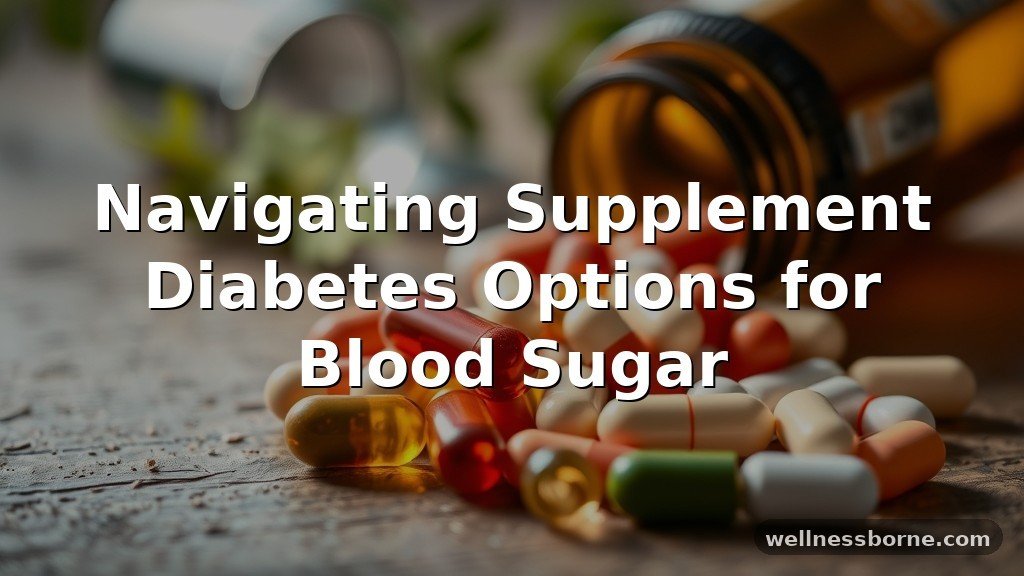 Navigating Supplement Diabetes Options for Blood Sugar